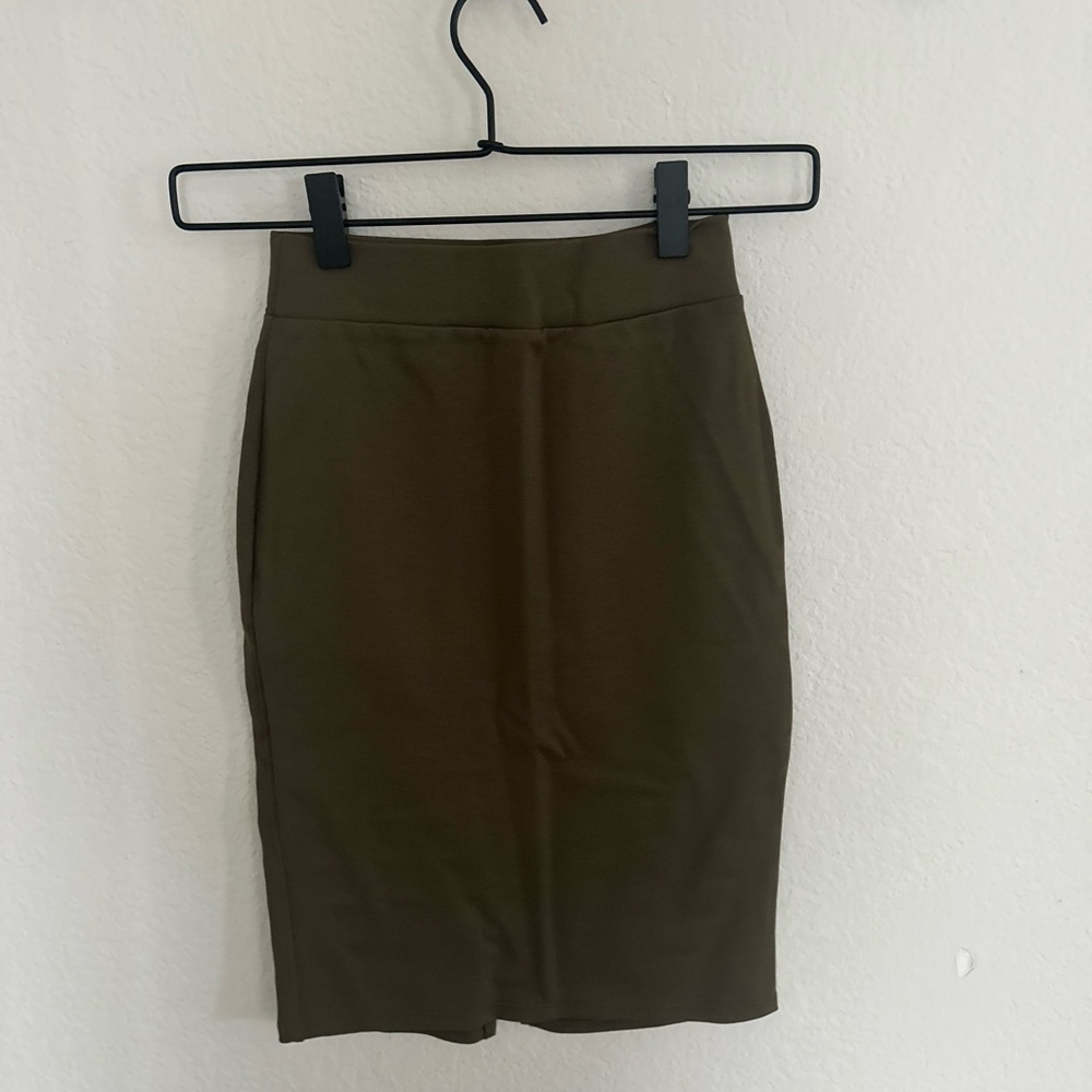 Olive Green Women's Skirt